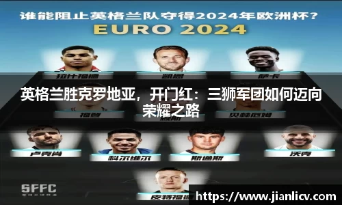 英格兰胜克罗地亚，开门红：三狮军团如何迈向荣耀之路